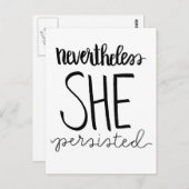 Carte Postale Elle Persista Postcard (Devant / Derrière)