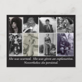 Carte Postale Elle persistait (Devant)