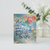 Carte Postale Elle S'Est Réveillée Un Jour Plus D'Excuses Collag (Debout devant)