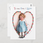 Carte Postale Ellen H. Clapsaddle : À Celui Que J'Aime (Devant / Derrière)