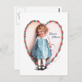 Carte Postale Ellen H. Clapsaddle : Chère maman (Devant / Derrière)