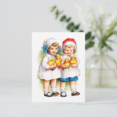 Carte Postale Ellen H. Clapsaddle : Enfants avec colliers (Debout devant)