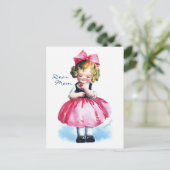 Carte Postale Ellen H. Clapsaddle : Fille au coeur (Debout devant)