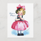 Carte Postale Ellen H. Clapsaddle : Fille au coeur (Devant)