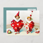 Carte Postale Ellen H. Clapsaddle Pierrot Children (Devant / Derrière)