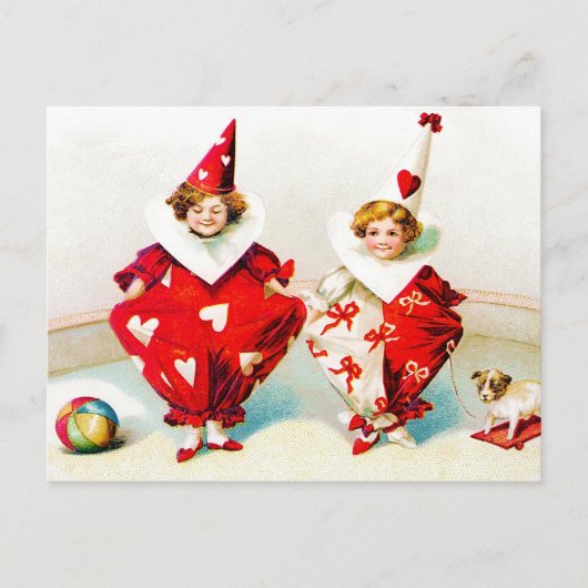 Carte Postale Ellen H. Clapsaddle Pierrot Children (Devant)