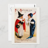 Carte Postale Ellen H. Clapsaddle : Style ancien et nouveau (Devant / Derrière)