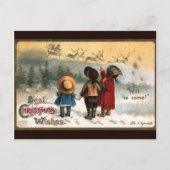 Carte Postale Ellen H. Clapsaddle : Vais-il venir (Devant)