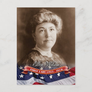 Carte Postale Ellen Wilson, Première Dame des Etats-Unis