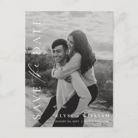 Carte Postale Ellesmere Modern Minimalist Photo Enregistrer La D (Devant)