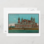 Carte Postale Ellis Island, New York (Devant / Derrière)