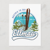 Carte Postale Ellmau Autriche logo ski (Devant)