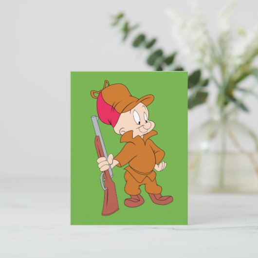 Carte Postale ELMER FUDD™ | Avec Un Arme À Arme (Debout devant)