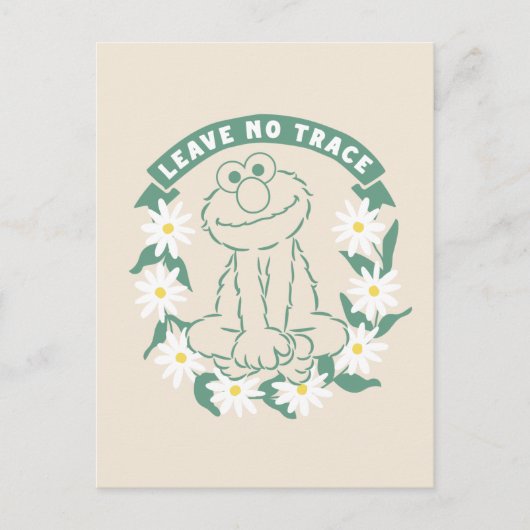 Carte Postale Elmo | Graphique floral Leave No Trace (Devant)
