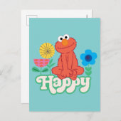 Carte Postale Elmo Happy ! (Devant / Derrière)