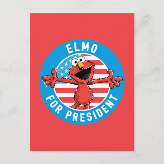 Carte Postale Elmo pour le président - Drapeau (Devant)