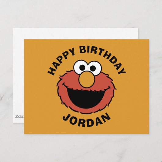Carte Postale Elmo Smiling Face (Devant / Derrière)