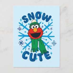 Carte Postale Elmo Snow Cute