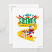 Carte Postale Elmo & Tango | Furry Friends Forever (Devant / Derrière)