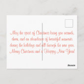 Carte Postale Éloigné Dans Un Noël De Manger (Dos)