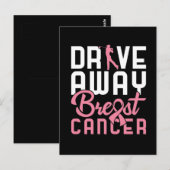 Carte Postale Éloigner le cancer du sein (Devant / Derrière)