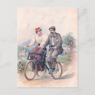 Carte Postale Elopement du vélo, 1896