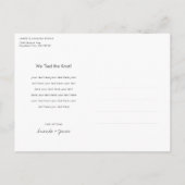 Carte postale Elopement Faire-part (Dos)