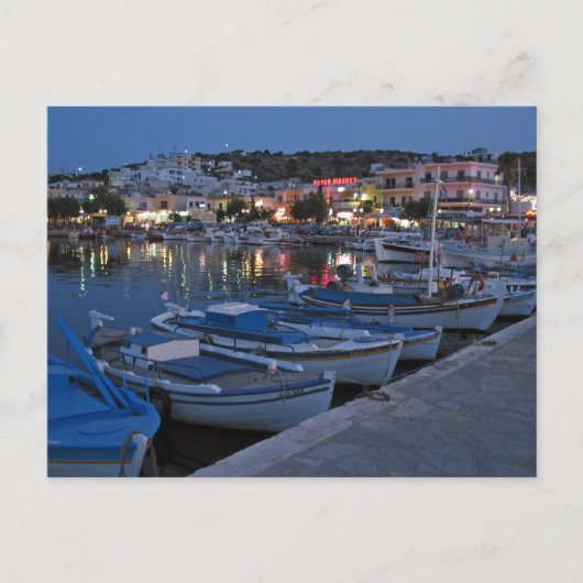Carte Postale Elounda Par Nuit (Devant)