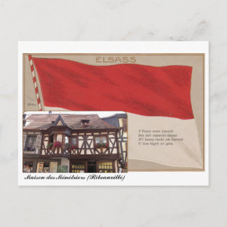 Carte postale "Elsass" Maison des Ménétriers Briefkaart