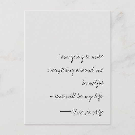 Carte postale Elsie de Wolfe (Devant)