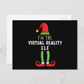 Carte Postale Élue de la réalité virtuelle Cadeau de Noël pour l (Devant / Derrière)