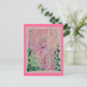 Carte Postale elve de cyclamen (Debout devant)