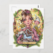 Carte postale Elves Cookie (Devant / Derrière)