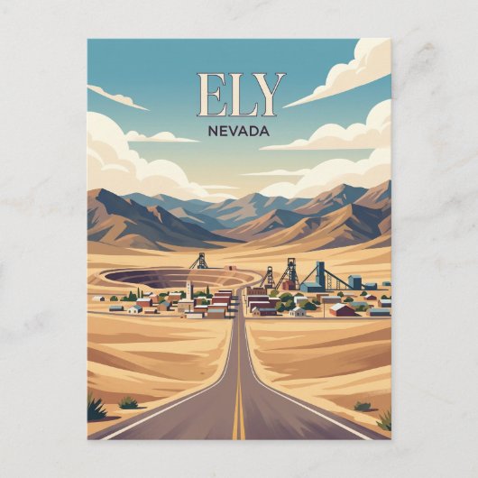 Carte Postale Ely États-Unis (Devant)