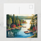 Carte Postale Ely, Minnesota, États-Unis (Devant / Derrière)