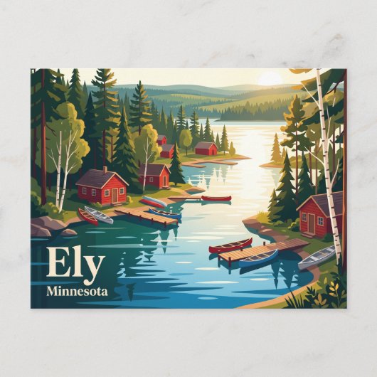 Carte Postale Ely, Minnesota, États-Unis (Devant)