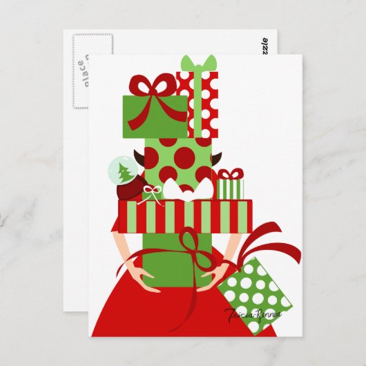 Carte Postale Emballage de cadeaux impossible (Devant / Derrière)