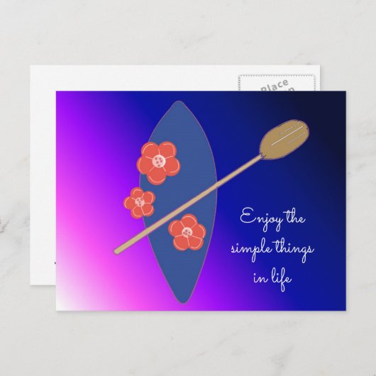 Carte Postale Embarcadère Avec Devis (Devant / Derrière)