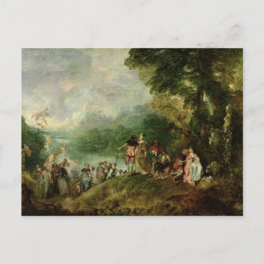 Carte Postale Embarquement pour la Cythère, 1717 (Devant)