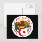 Carte Postale emblème algérie (Devant / Derrière)
