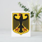 Carte Postale emblème allemand (Debout devant)