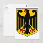 Carte Postale emblème allemand (Devant / Derrière)