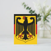 Carte Postale emblème allemand (Debout devant)