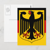 Carte Postale emblème allemand (Devant / Derrière)