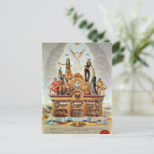 Carte Postale Emblème commercial de la société fusionnée (Debout devant)