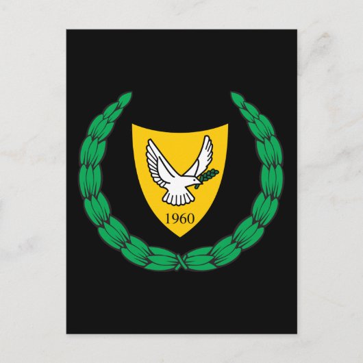 Carte Postale emblème de chypre (Devant)