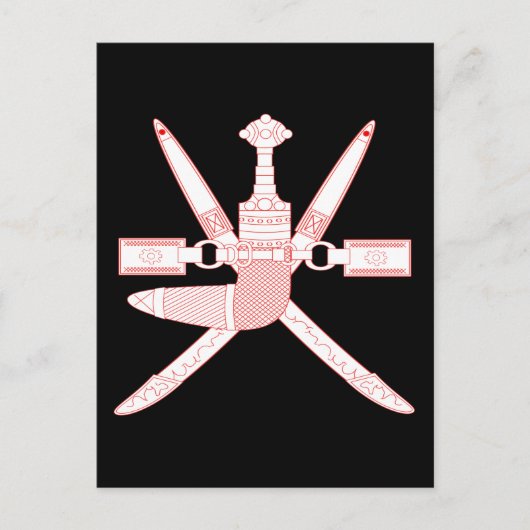 Carte Postale emblème de femme (Devant)