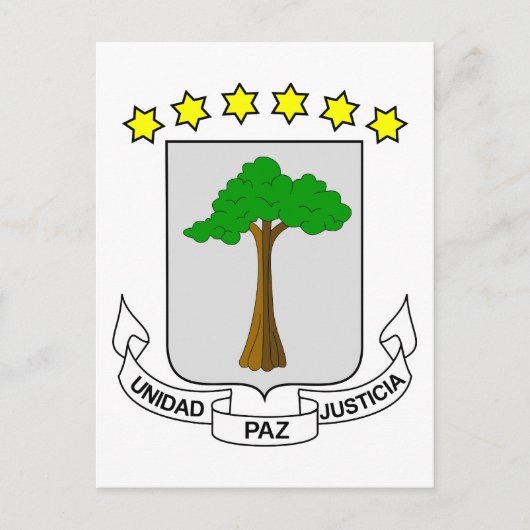 Carte Postale emblème de Guinée équatoriale (Devant)