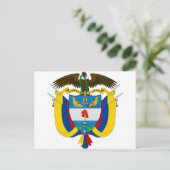 Carte Postale emblème de la colombie (Debout devant)