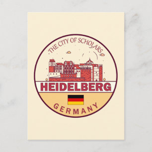 Carte Postale Emblème de la ville de Heidelberg en Allemagne